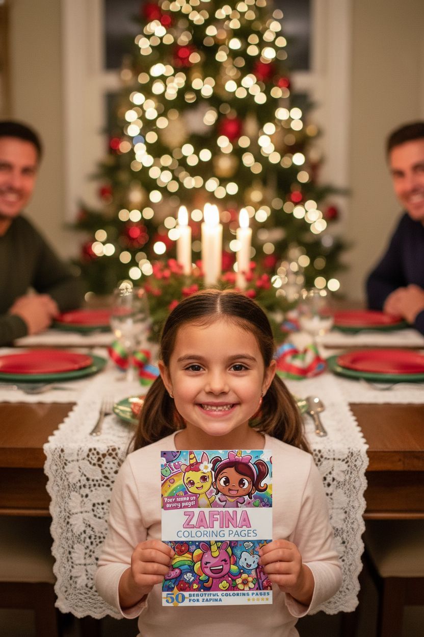 Zafina Christmas coloring pages gift