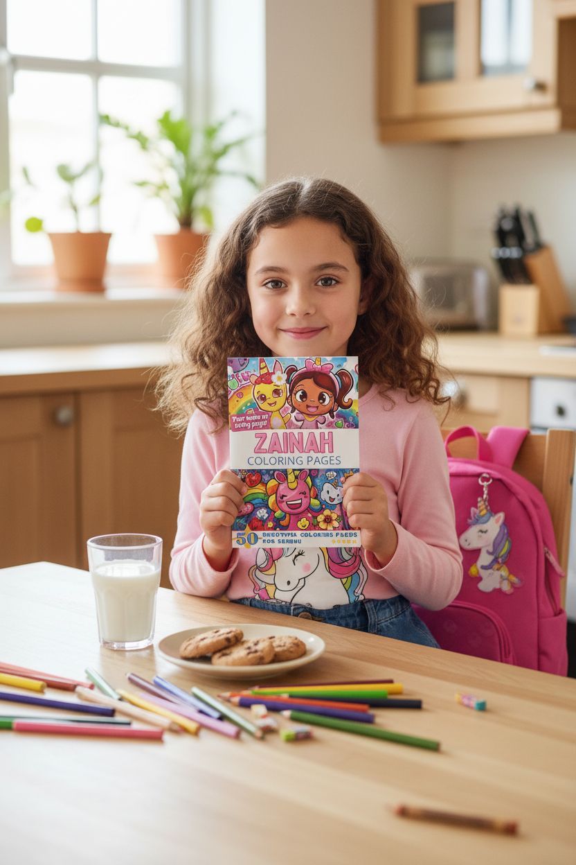 Zainah personal coloring pages