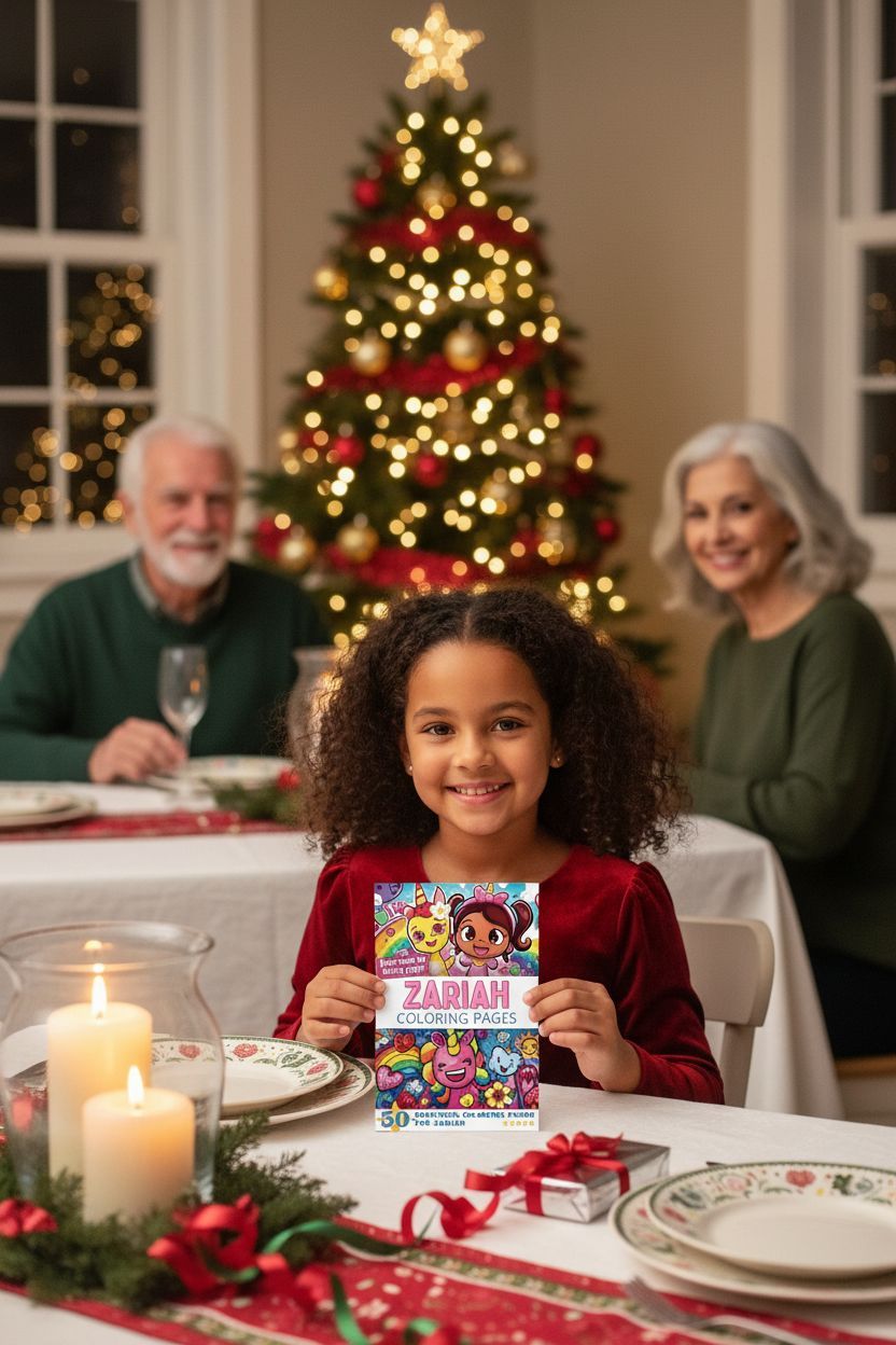 Zariah Christmas coloring pages gift