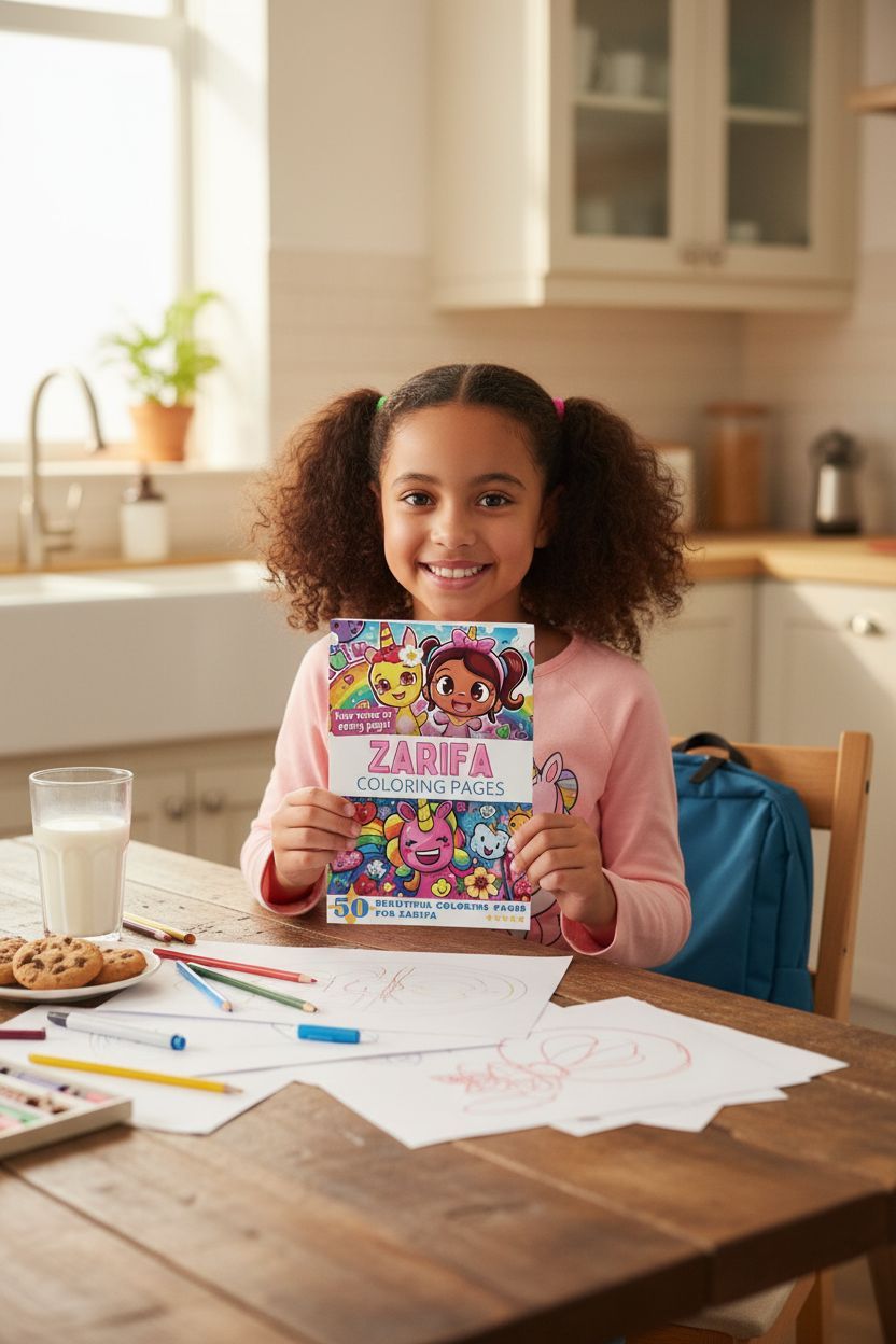 Zarifa personal coloring pages