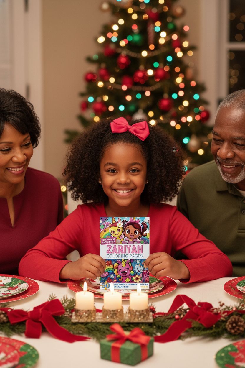 Zariyah Christmas coloring pages gift