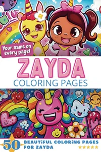 Zayda Coloring Book Cover