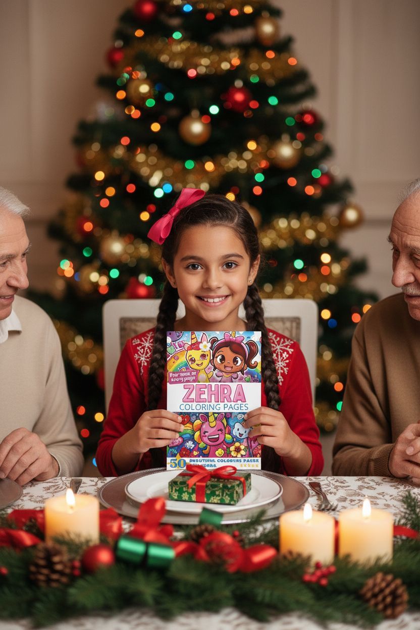 Zehra Christmas coloring pages gift