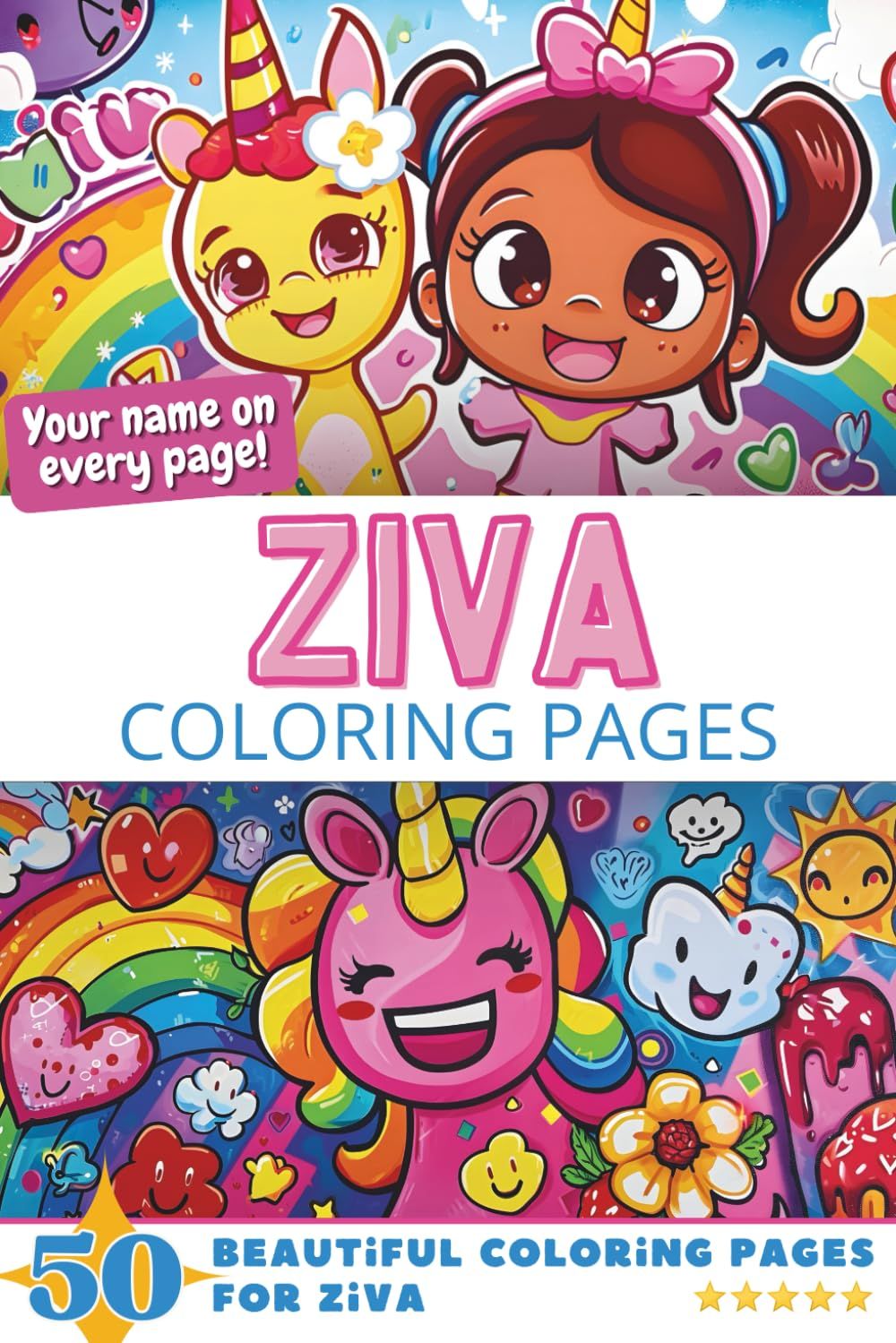 Ziva Coloring Book Cover