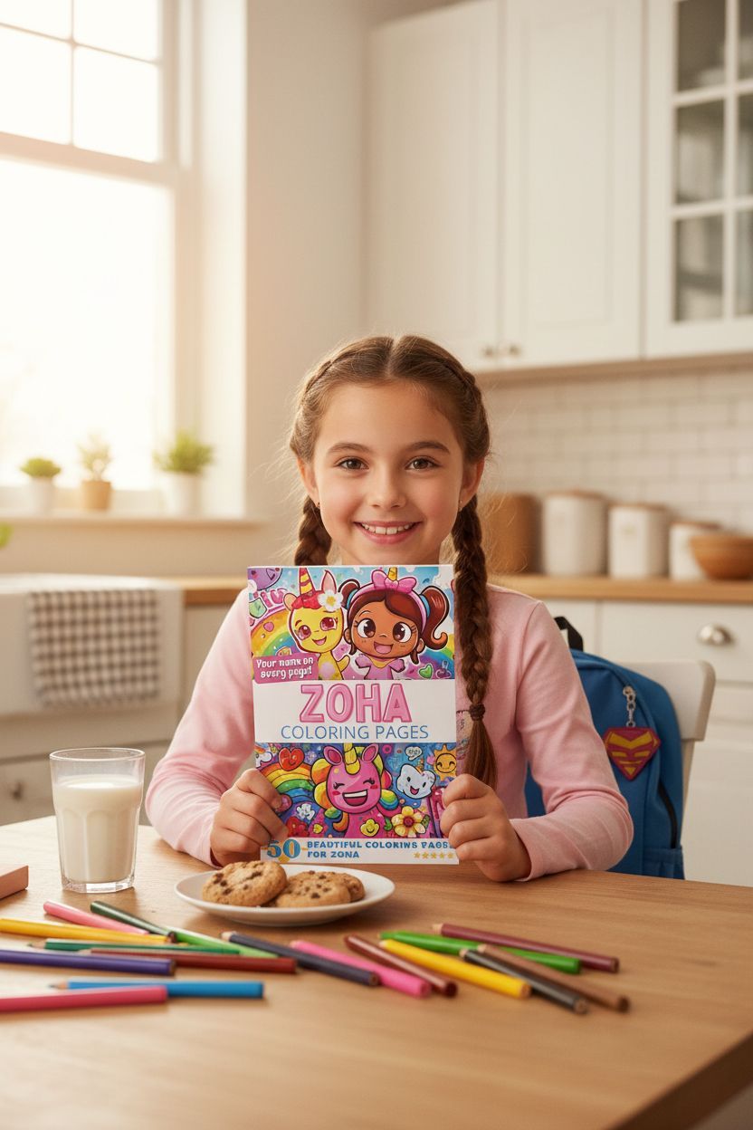 Zoha personal coloring pages