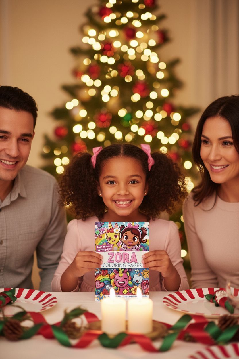 Zora Christmas coloring pages gift