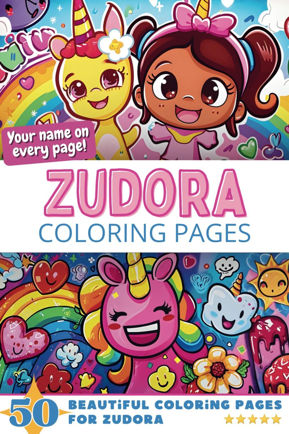 Zudora Coloring Book Cover